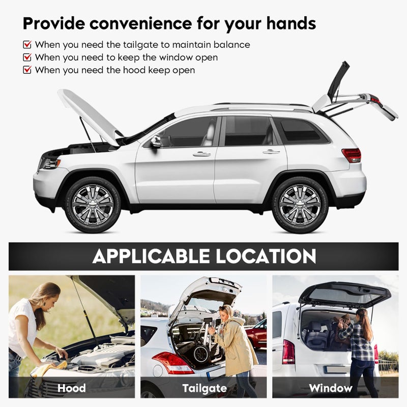 TadaMark 2 Pcs Front Hood Lift Supports Struts Gas Shocks Fit for 2003-2007 Nissan Murano 6328 SG325019 - Image 2