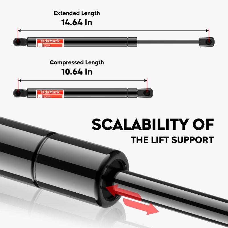 TadaMark 2 Pcs Front Hood Lift Supports Struts Gas Shocks Fit for 2003-2007 Nissan Murano 6328 SG325019 - Image 4