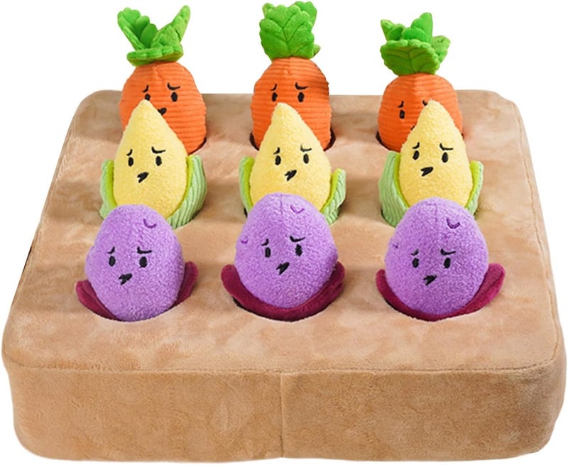 Carrot Garde Dog Toy - Calming Squeaky Carrot Feeding Toy, and Interactive Mental Stimulation, Fun and Anti-Boredom Accessory for an Enrichment - Image 1