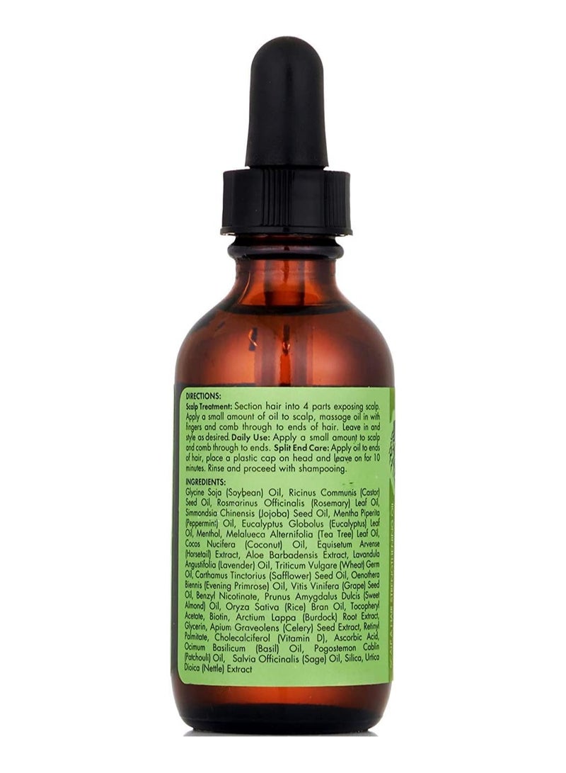 DubaiGallery زيت إكليل الجبل العطري لنمو الشعر، مضاد لتساقط الشعر، يعيد نموه بسرعة، مستخلص العلاج بالروائح، يصلح الشعر التالف والهش وفروة الرأس الرقيقة، يعيد الشعر إلى طبيعته، مصل نمو الشعر الكثيف (30 مل) - Image 4