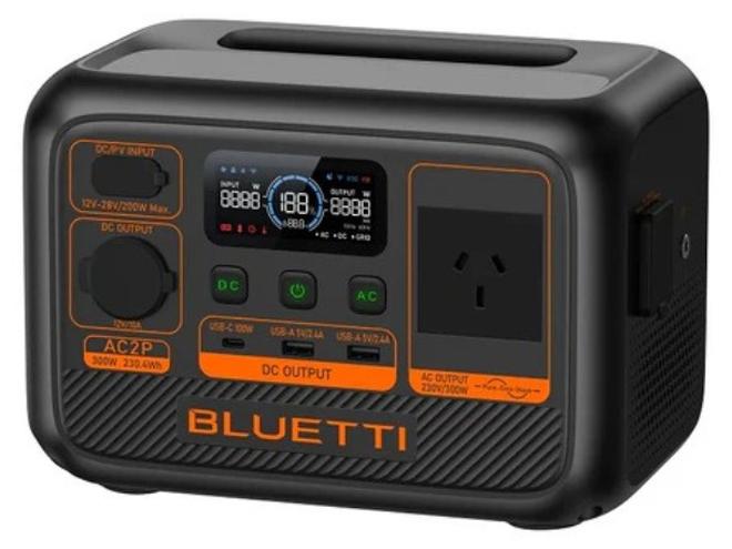 Bluetti محطة الطاقة المحمولة BLUETTI AC2P – 300 واط، 204 واط ساعة بطارية LiFePO₄ احتياطية مع شحن سريع، مولد شمسي للتخييم، في الهواء الطلق، والاستخدام الطارئ - Image 1