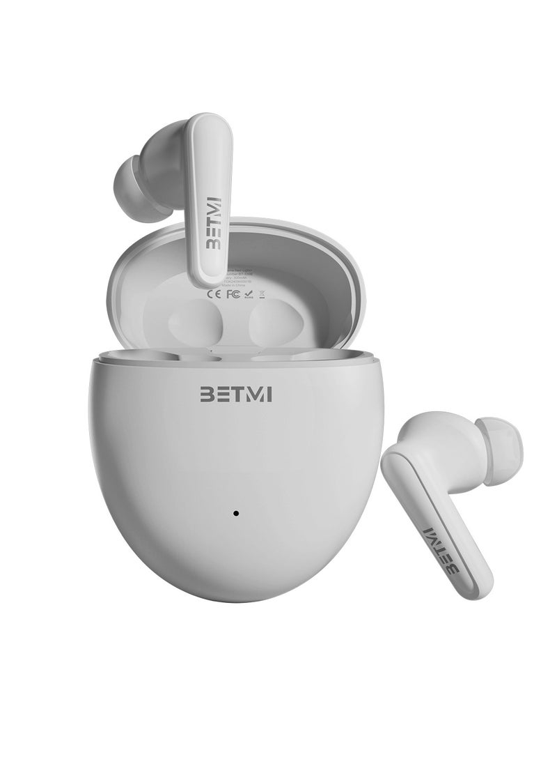 BETMI - True Wireless Earbuds - In-Ear Bluetooth5.4 Headphones, IPX5 Waterproof TWS With Dual Mic For Sport, Light-Weight Earphones For Android iOS/iPhone - White - pzsku/Z738A6ACD695F1CFE63DFZ/45/_/1728648269/099fe676-74cd-4208-a383-461ce16287f8