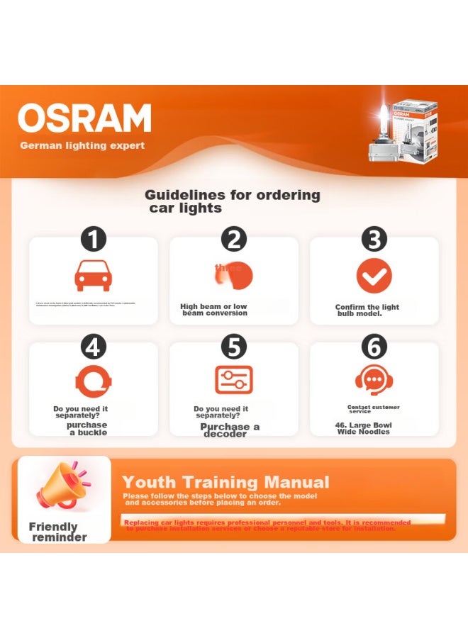 Osram Automotive Xenon Headlight Bulb Clc D1s , Imported From Germany, Single Pack - Image 3