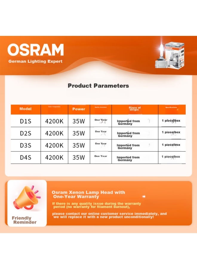 Osram Automotive Xenon Headlight Bulb Clc D1s , Imported From Germany, Single Pack - Image 2