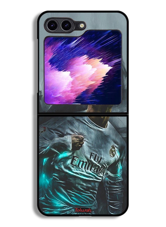 Tolwak Samsung Galaxy Z Flip6 Protective Case Cover Cristiano Ronaldo Art - Image 1