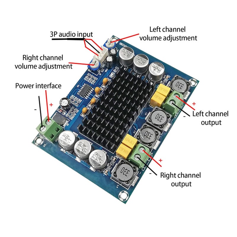 Digital Sound Amplifier Board XHM543 Chip TDA3116D2 for Audiophiles and Professional Audio - Image 5