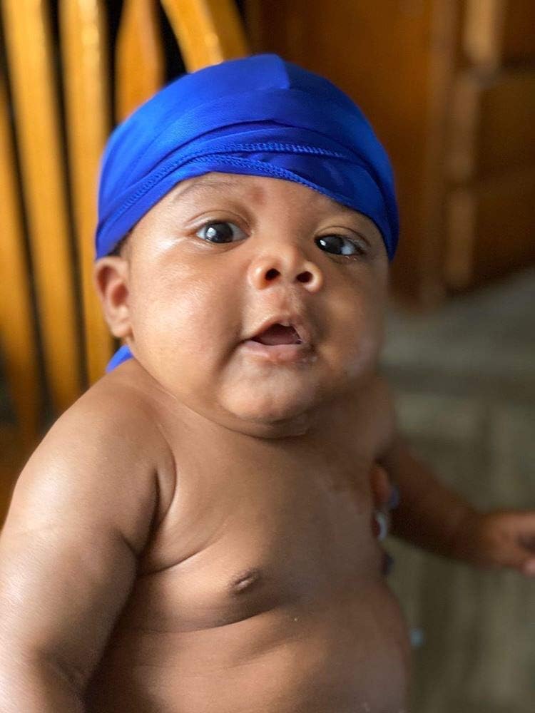 ForceWave 2 PCS Silky Satin Baby Durags for Boys Girls Infant - Image 3