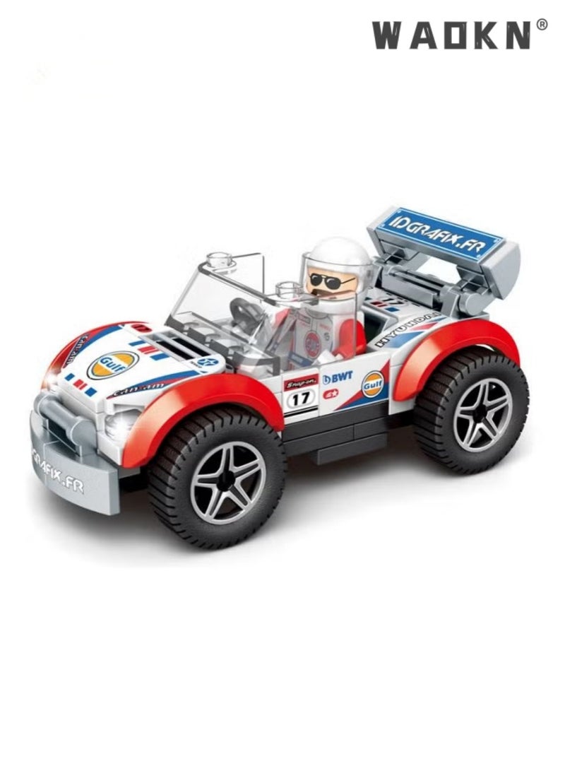 WAOKN New Small Particle Assembled Vehicles Sports Car Model Toys Parent and Child Play Assembled Building Blocks Toys Exercise Kids Spatial Thinking Ability and Hands On Ability Preschool Boys and Girls Ages 5-10