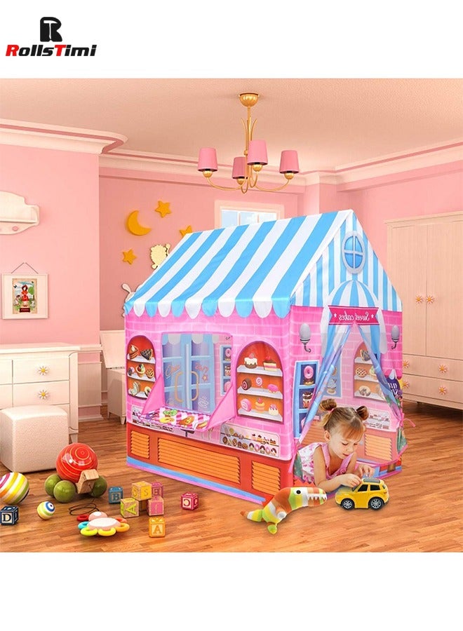 Super Joy Pink Candy Princess Kids Tent Playhouses Tent for Kids Outdoor Indoor PlayHouse Castle Tent - Image 3