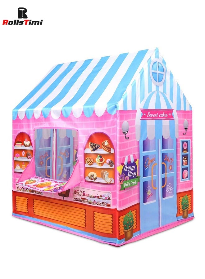 Super Joy Pink Candy Princess Kids Tent Playhouses Tent for Kids Outdoor Indoor PlayHouse Castle Tent - Image 1