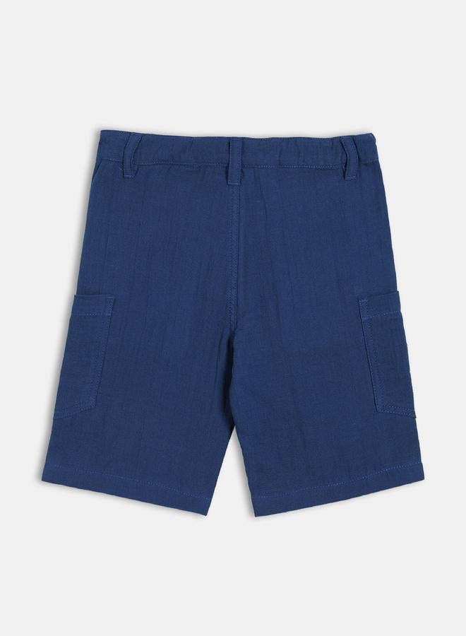 MINIKLUB Boys Cotton Woven Button Shorts - Image 2