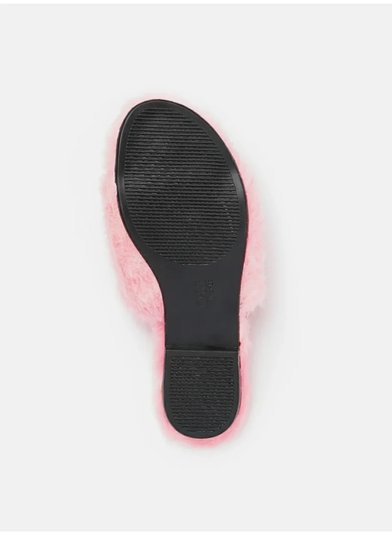 ZORIWORLD  Buttereye Chic Indoor Slipper Slides Soft Vegan Fur & Lightweight Cushioned Sole Hand-Beaded Design for Women | Best Price UAE