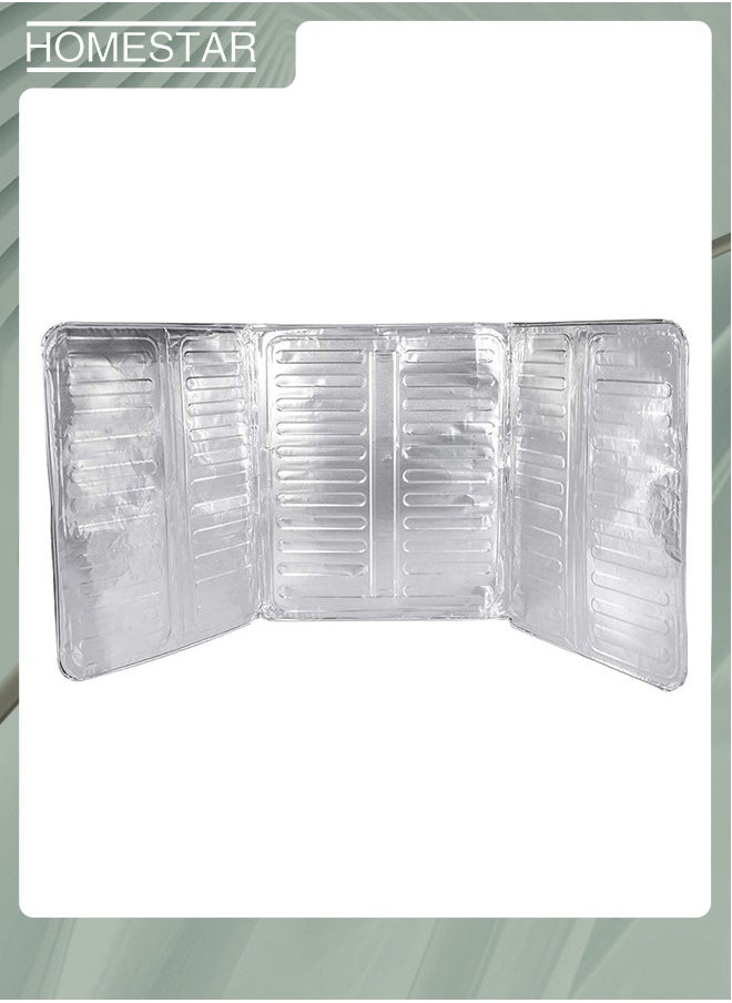 HOMESTAR - 2-Piece Aluminum Foil Gas Stove Oil Splatter Shield - Image 1
