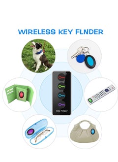 Generic Key Finder, Reyke 85dB+ RF Item Locator Tags with 40m. Working Range, Wireless Remote Finder Key Finder Locator for Finding Wallet Key Phone Glasses Pet Tracker, 1 RF Transmitter & 4 Receivers  - Image 5