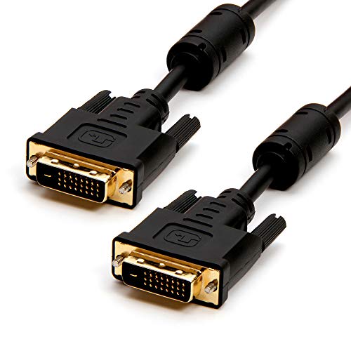 Cmple - DVI Cable 15ft, DVI to DVI Dual Link Monitor Cable Digital (24+1) Male DVI Cable for Gaming PC, Laptop, Projector, DVD, Monitor - Black - Image 1