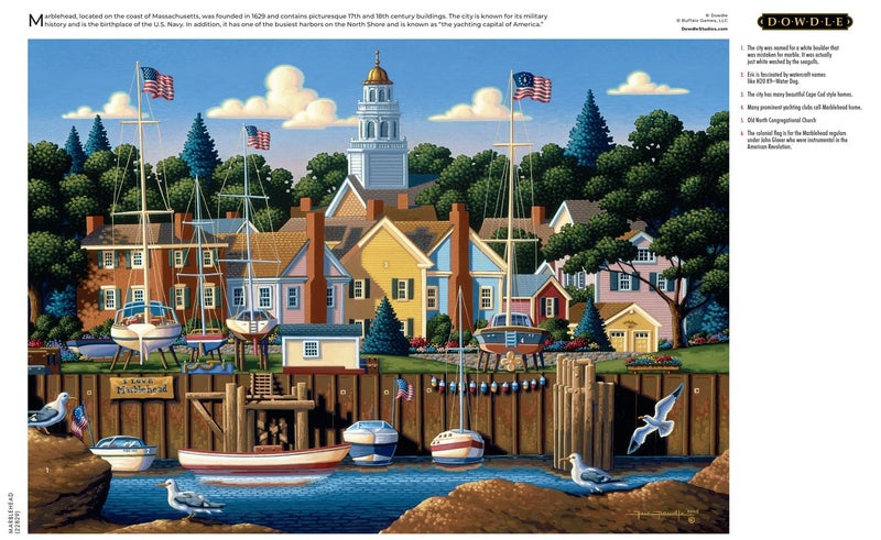 Buffalo Games - Eric Dowdle - Marblehead - Jigsaw Puzzle For Adults - Challenging Puzzle Perfect For Game Nights - Finished Size Is 21.25 X 15.00 - Image 5