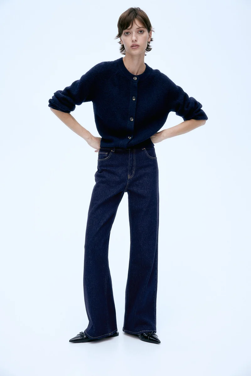 اتش اند ام Wide High Jeans