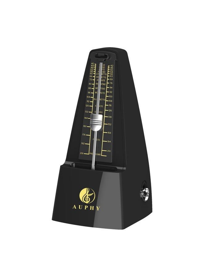 AUPHY Mechanical Metronome with Accent Bell, Classic Shape, Accurate Beat, Multiple Beat Modes, Suitable for Guitar Piano Drums Violin Saxophone etc - Image 1