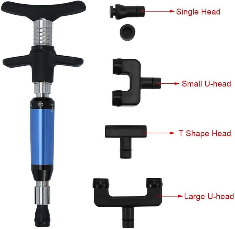 Zetiling Chiropractic Tool Manual Chiropractic Spine Adjusting Corrector Portable Spine Chiropractics Impulse Adjuster Spinal 6 Levels Forth Heads Spinal Massager Adjustment Kit4 Heads - Image 2