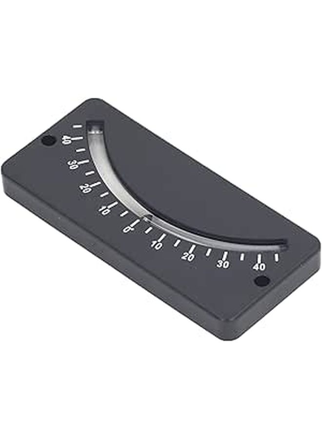 Clinometer 40 To 40 Degree Tube Inclinometer With Fixing Hole For Horizontal Micro Angle Testing Clear Reading Compact Lightweight ABS Housing - Image 1