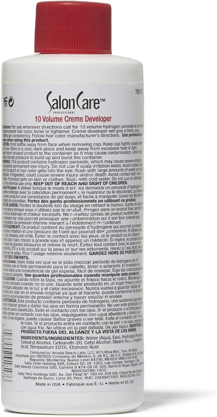 Salon Care 10 Volume Creme Developer - Image 2