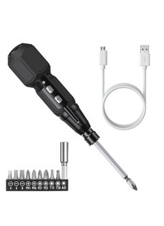 SYOSI Electric Screwdriver Cordless, Rechargeable Power Screwdrivers Set, Portable Automatic Home Repair Tool Kit with LED Lights and USB Cable  - Image 1