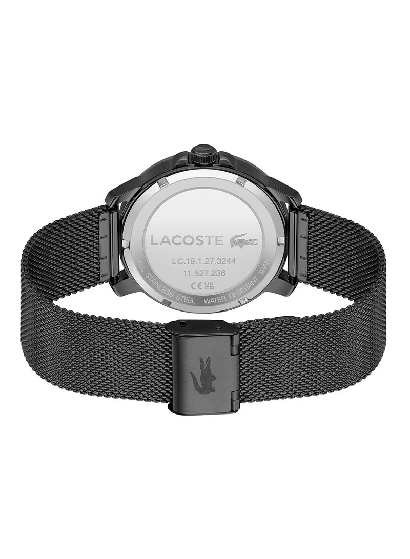 LACOSTE ساعة يد دائرية أنالوج للرجال بهيكل أخضر - 2011277 - Image 3