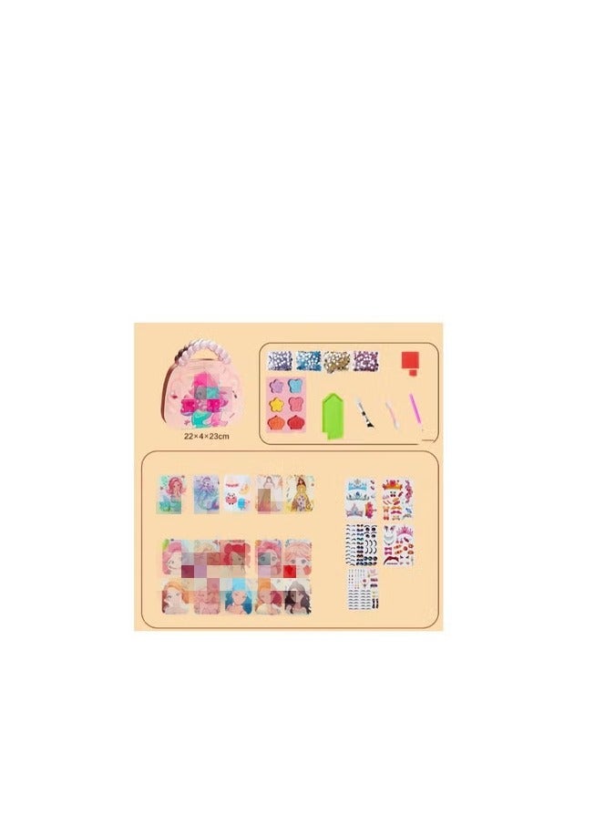 Birthday Gift DIY Handmade Gift Princess Makeup Bag Changing Stickers - Image 2