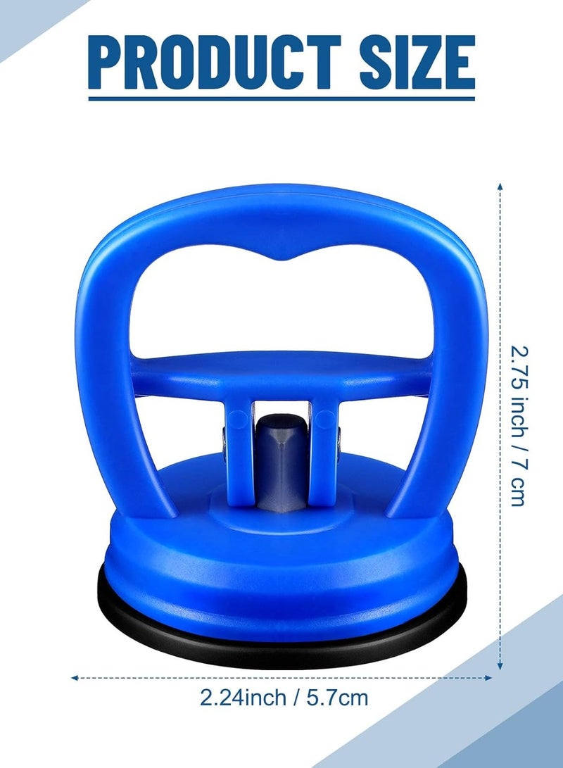 4 Pieces Suction Cup Dent Puller, Powerful Car Dent Repair Tool Kit, Automatic Dent Repair Tool for Glass Tile Mirror, Granite Lifting and Object Moving (Blue) - Image 2