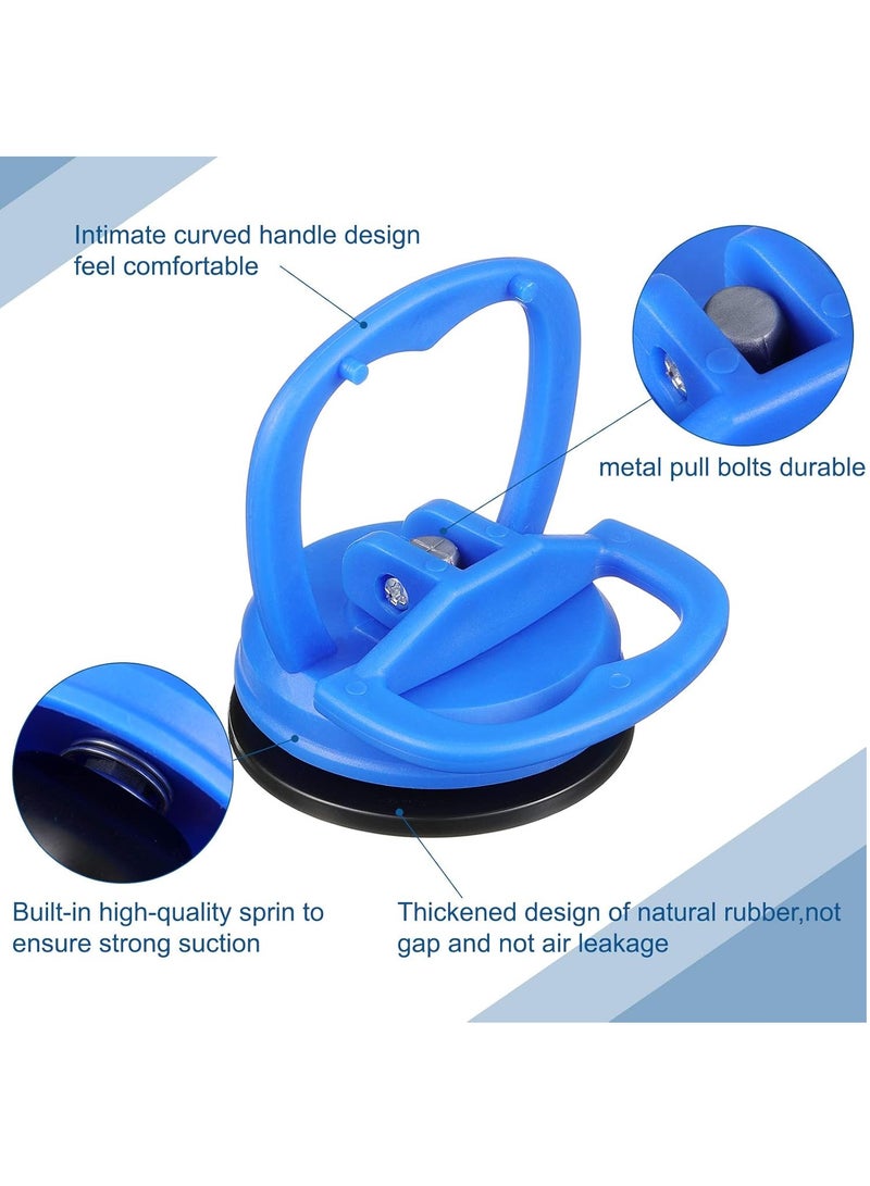 4 Pieces Suction Cup Dent Puller, Powerful Car Dent Repair Tool Kit, Automatic Dent Repair Tool for Glass Tile Mirror, Granite Lifting and Object Moving (Blue) - Image 3