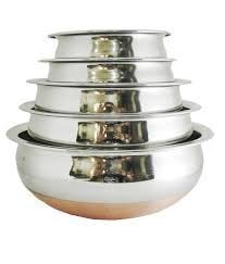 Liolis Stainless Steel Copper Bottom Handi - Set of 5 - Image 2