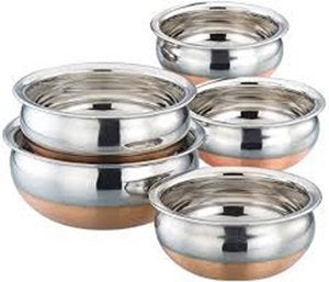 Liolis Stainless Steel Copper Bottom Handi - Set of 5 - Image 1