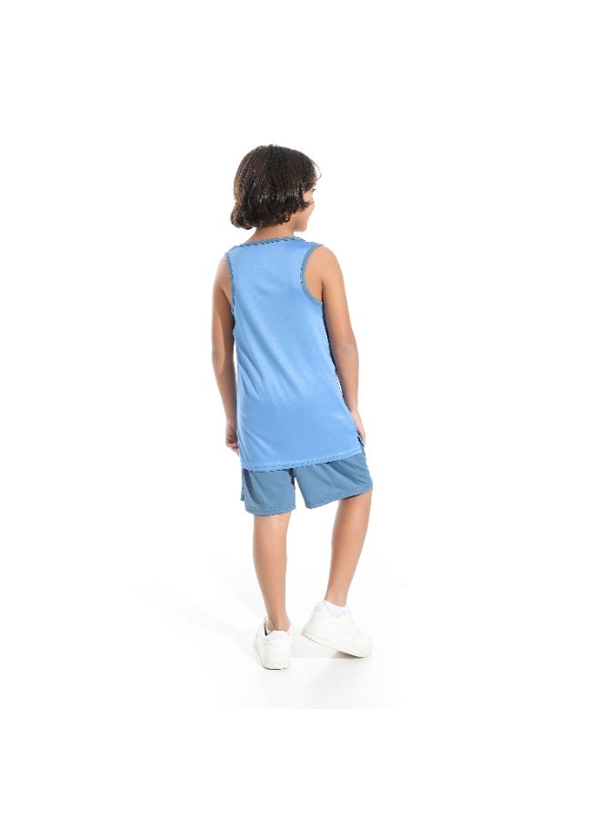 Caesar Boys' 2-piece tracksuit, T-shirt and shorts - Image 4