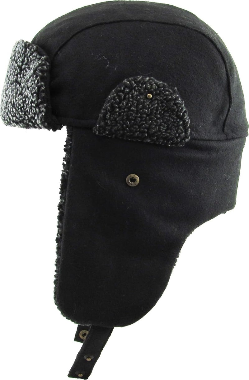 KBETHOS Wool Blend Aviator Trapper hat Trooper Ear Flaps Ushanka Eskimo Russian Warm Winter Cold… - Image 3