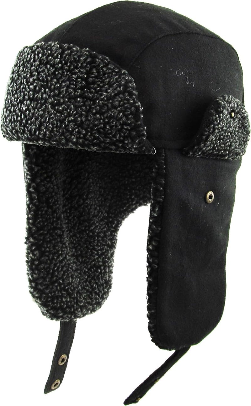 KBETHOS Wool Blend Aviator Trapper hat Trooper Ear Flaps Ushanka Eskimo Russian Warm Winter Cold… - Image 1