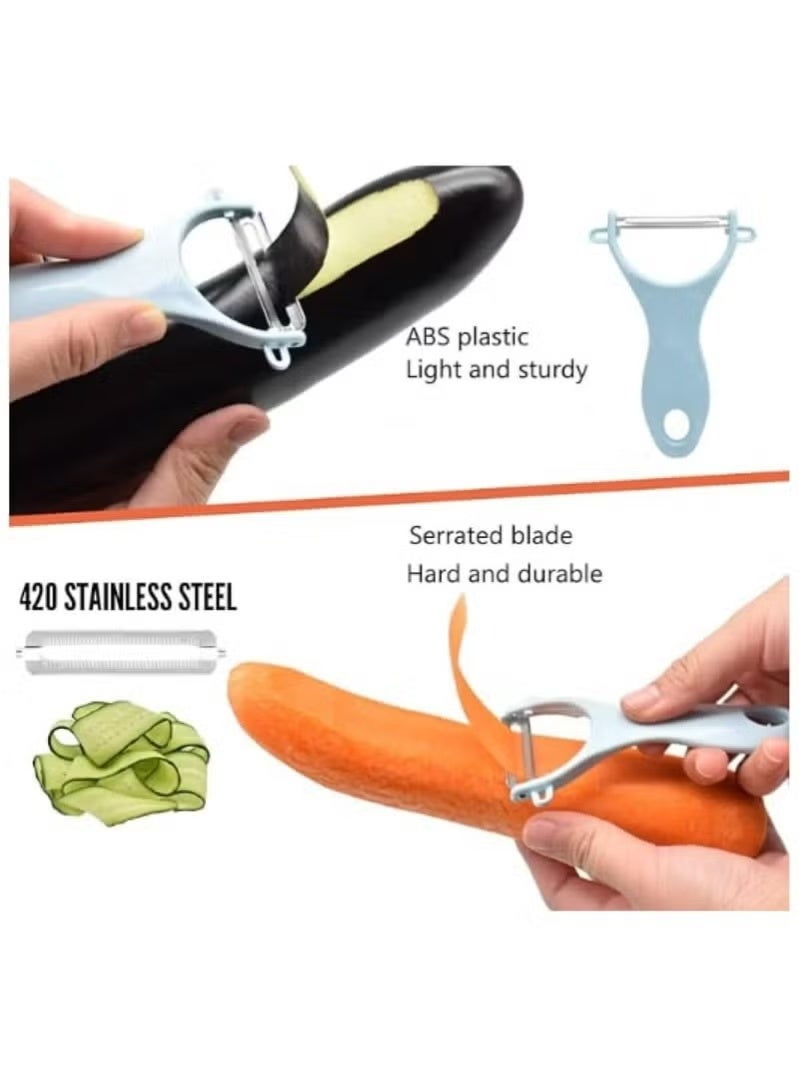 STORE 7 Manual Vegetable and Fruit Grater with Multiple Blades, Protective Bowl, and Peeler – Practical Design for Versatile Slicing and Grating - Image 3