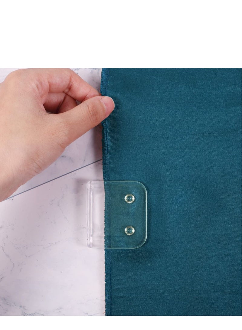 SYOSI Shower Curtain Clips Shower Splash Guard Holder Clear Adhesive Windproof Splash Clips to Keep Water in Shower to Wall for Indoor Shower Liners Curtains (12) - Image 5