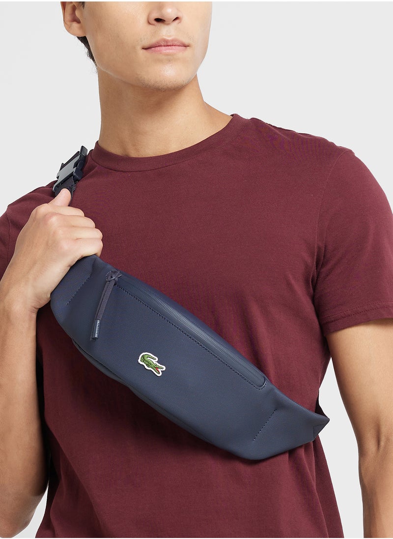 Logo Zip Over Crossbody