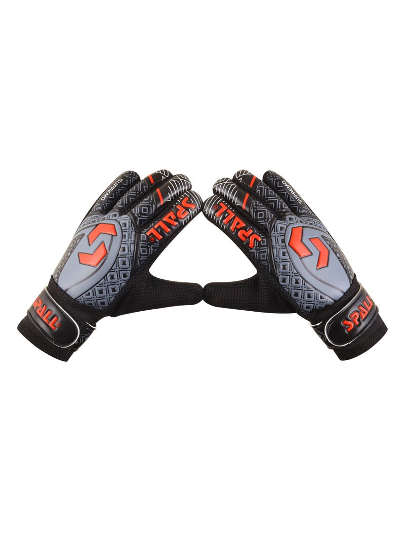 سبال 124/1000 قفازات حارس المرمى قبضة قوية مع العمود الفقري للإصبع حماية مزدوجة للمعصم تمنع الإصابات لأصعب تصديات قفازات تدريب حارس المرمى - Image 4