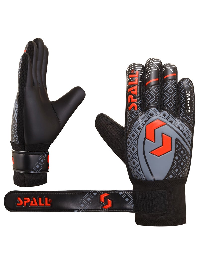 سبال 124/1000 قفازات حارس المرمى قبضة قوية مع العمود الفقري للإصبع حماية مزدوجة للمعصم تمنع الإصابات لأصعب تصديات قفازات تدريب حارس المرمى - Image 2