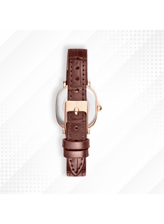 ECSTACY Women's Genuine leather Analog Watch E25510-RLDW - 23 mm - Image 5