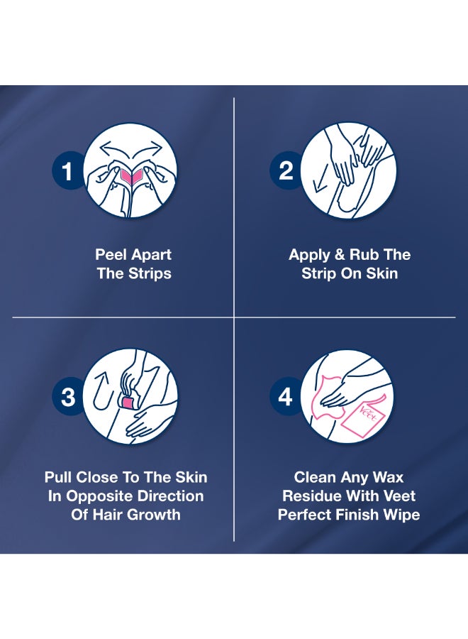 Veet Hair Removal Easy Gel Wax Strips Normal Skin 40 Pcs - Image 5