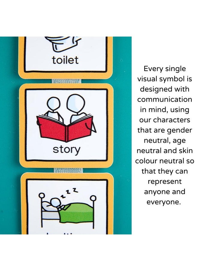 R Home Super Durable Visual Wall Planner Daily Routine Chart For Kids By Create Visual Aids For Autism, Adhd, Aspergers, Send, Speech And Language Delay