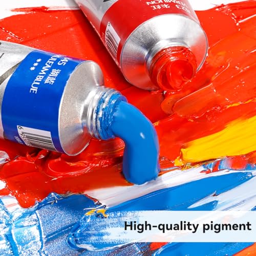 Paul Rubens Oil Paint, 40 Colors*50ml LargeTubes, Professional Oil Based Paint with High Saturation, Creamy Texture, and Consistency,Art Supplies for Artists, Students, Beginners - Image 5