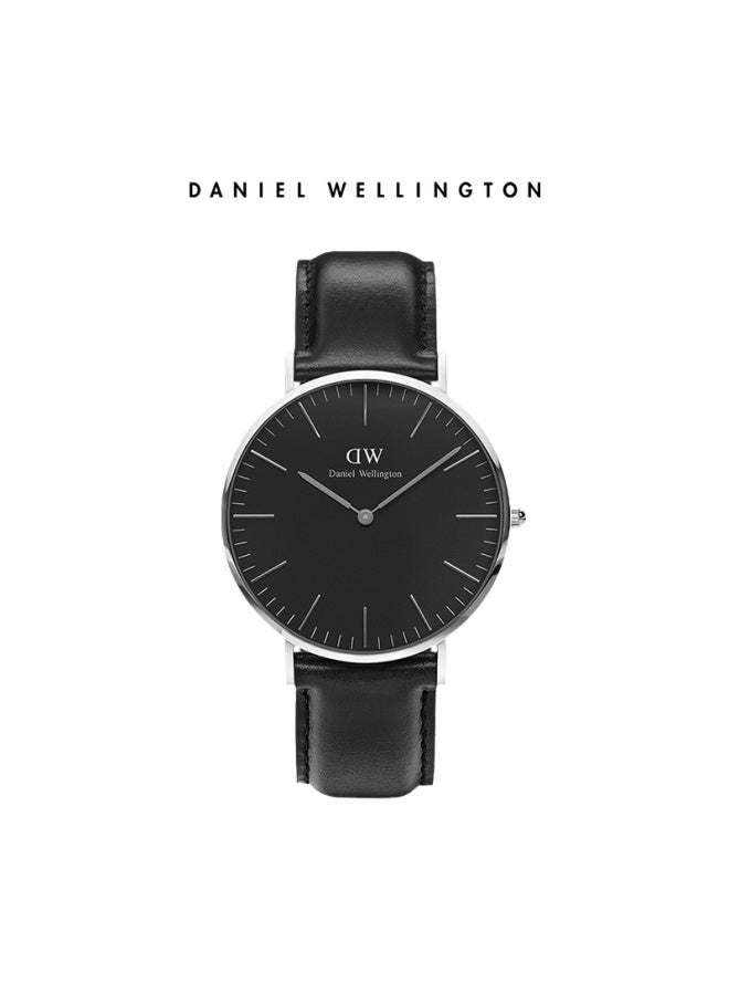 DANIEL WELLINGTON Danielwellington Dw Men's Watch, Classic Leather Simple Fashion European And American Quartz Wrisch, Birthday Gift For Boyfriend Dw133 - Image 1
