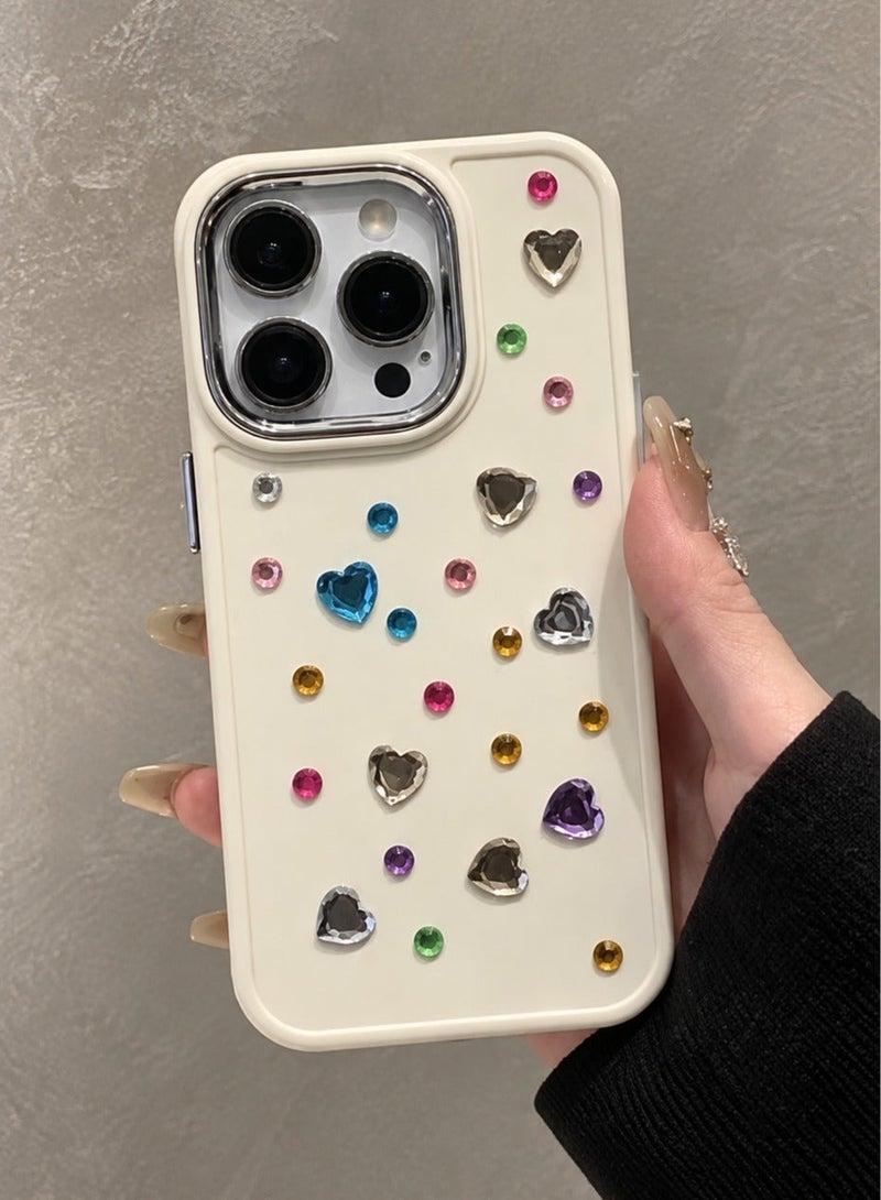 Party Decorations 3D rhinestones Gem Stickers 5 Sheets Colorful Heart Crystal Stickers for Phone Photo Albums Crafts Birthday Parties and DIY Decoration - Image 3
