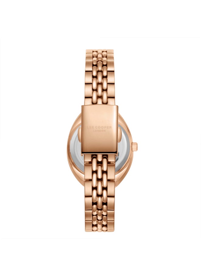 Lee Cooper Lee Cooper Women's Watch, Analog Display and Metal Strap - LC07989.410, Rose Gold  - Image 4