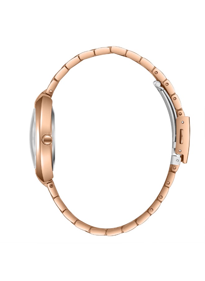 Lee Cooper Lee Cooper Women's Watch, Analog Display and Metal Strap - LC07989.410, Rose Gold  - Image 3
