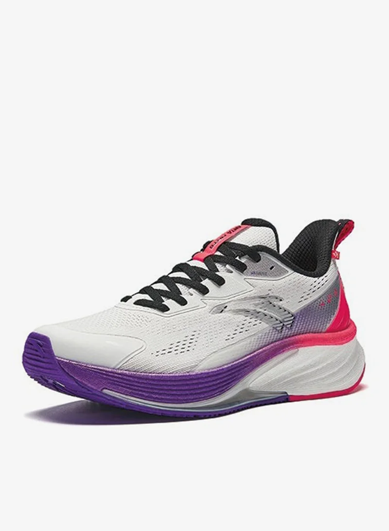 ANTA Rocket 6th generation | Nitrogen technology water-repellent racing running shoes shoes cushioning plaid breathab White