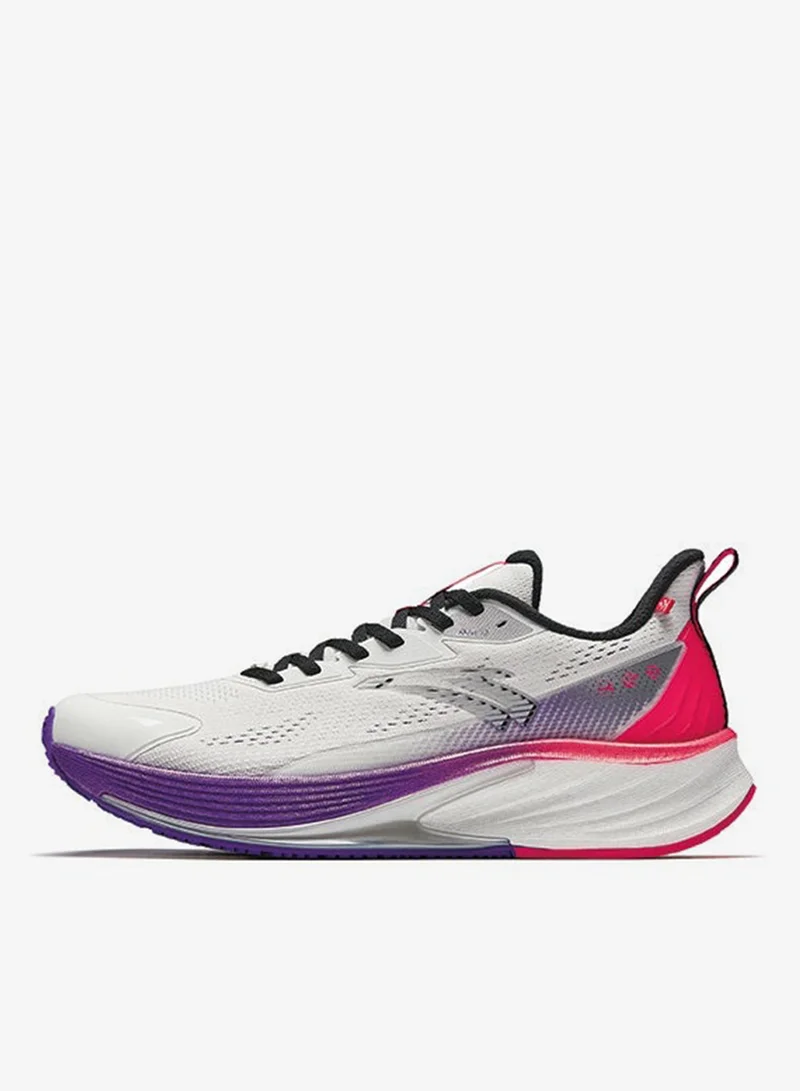 ANTA Rocket 6th generation | Nitrogen technology water-repellent racing running shoes shoes cushioning plaid breathab White
